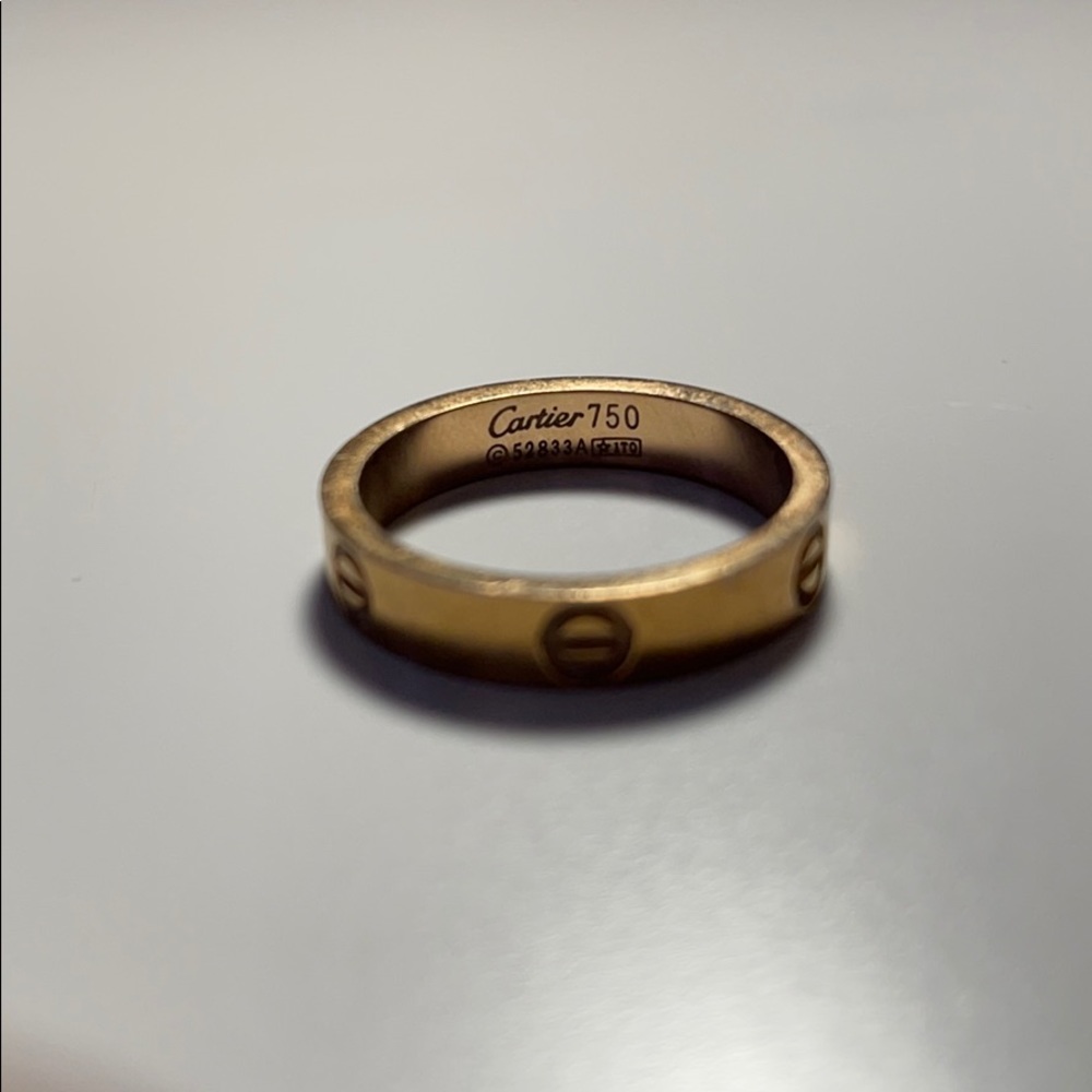 Love ring gold vermeil no tarnish